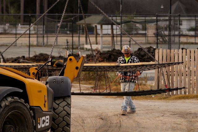 Man working at construction site