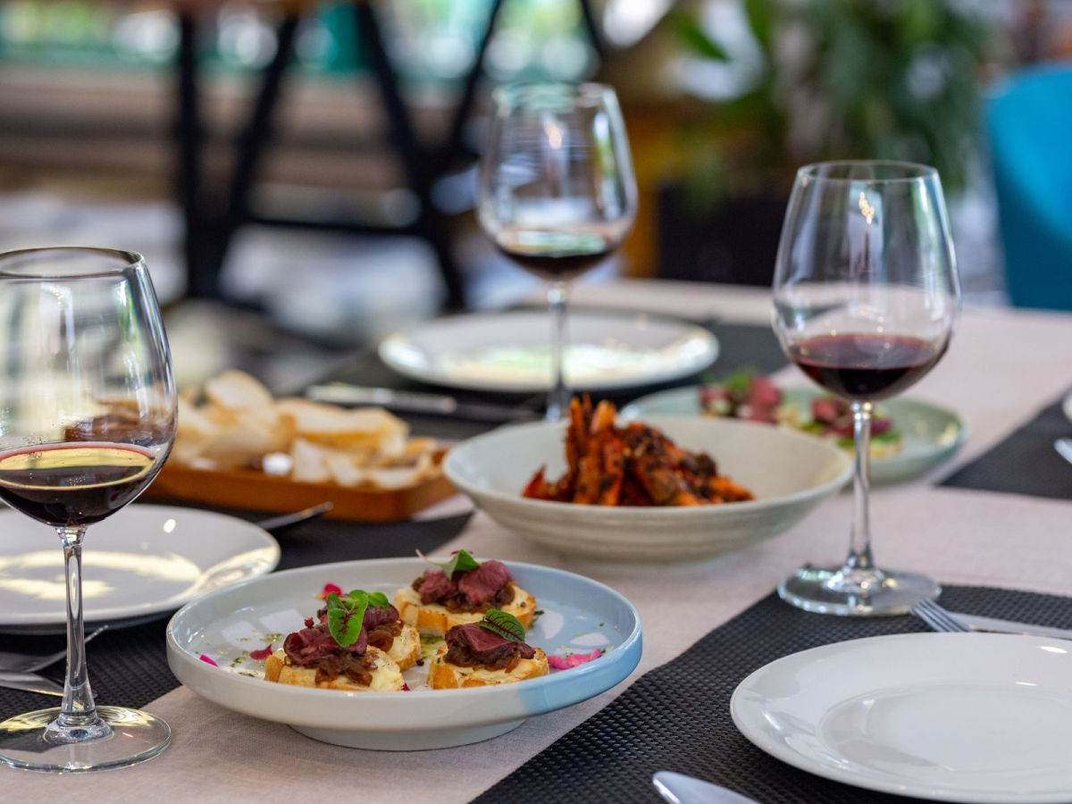 upscale restaurant meal